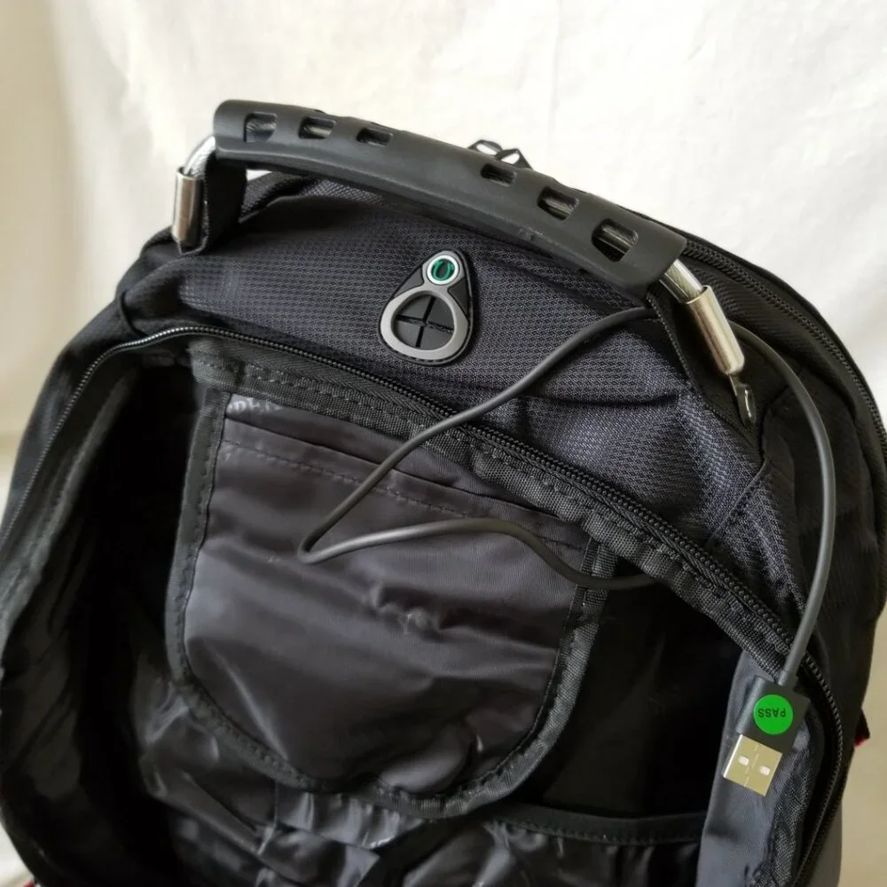 NEW! Topnotch Water-resistant Backpack w/USB/Luggage Strap/Padded Laptop Pocket - Picture 8 of 16
